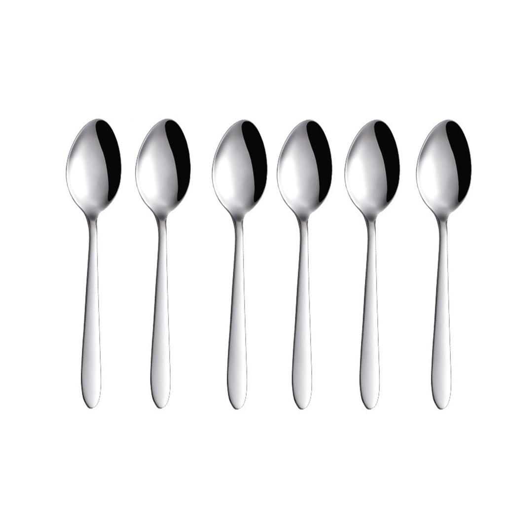 12 Piece Set Of Tea Spoons Dining Spoons, Pointed Spoons Daily Restaurant Spoons Kitchen Spoons