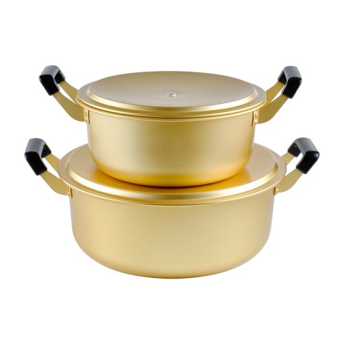 Wahei Freiz Toyomi-an 33cm Aluminum Two-Handled Pot for Gas Stovetops (RA-9704)