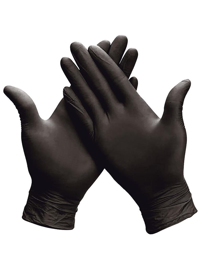 Multi-Purpose Black Nitrile Gloves Size S - Pack of 100, Food Safe and Durable