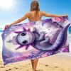 1Pc Fairy Tale Axolotl Dreams Beach Towel, Quick Dry, Multi-Use for Beach Pool Gym Yoga Home Travel, Christmas, Halloween, Xmas Gift Em92855