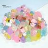 50/100 Pcs Mini Animal Figurines Glow-in-The-Dark Resin Ornaments Tiny Rabbits Dinosaurs Miniature Ornaments for Fairy Garden Micro Landscape Potted