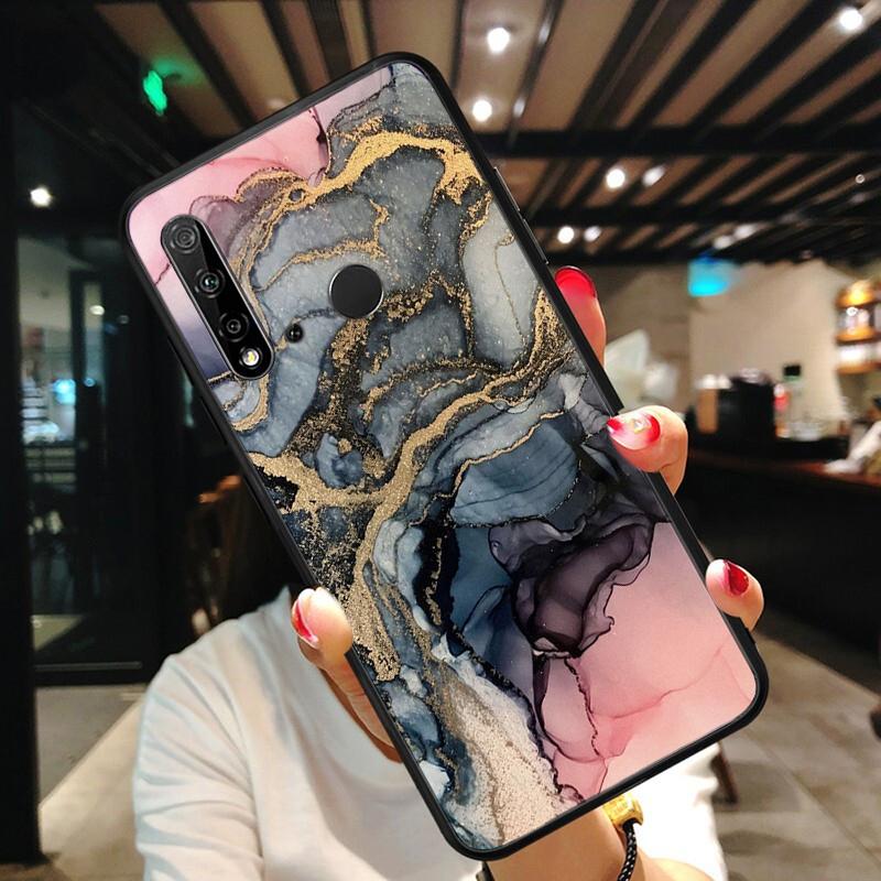 Красочный мраморный чехол для телефона Huawei P50 Pro P30 P40 Lite P40Pro P20 lite P10 Plus Mate 20 Pro Mate20 X