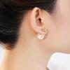 Love Zircon Pearl Stud Earrings Light Luxury High-End Earrings Fashion Temperament Earrings Women