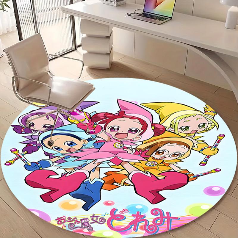 1pc DoReMi2 Design Printed Area Round Carpet for Bedroom Living Room Home Decor Rugs Mat Non Slip Mat Rug for Bedside