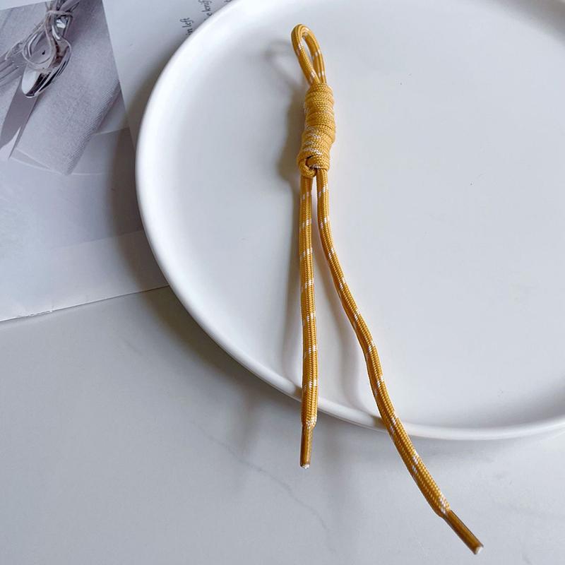 Креативный цветной плетеный шнурок для ключей с защитой от потери, нейлоновый веревочный брелок для автомобиля, рюкзака, подвески, аксессуары, подарок