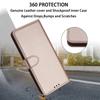 Business Wristband Wallet Case with 3 Card Slots and Photo Frame for iPhone Samsung Xiaomi Redmi Solid Color Stand Holder Flip Case for OPPO VIVO