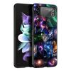 Universe Starry Sky Moon Hard PC Phone Case For Samsung Galaxy Z Flip 7 6 5 4 Black Cover For Galaxy Z Flip 3 Foldable Funda Bag
