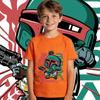Star Wars Boba Fett Graphic Tee for Boys Casual Cotton Short Sleeve Kids T Shirt Soft Comfortable Toddler Fashion Top