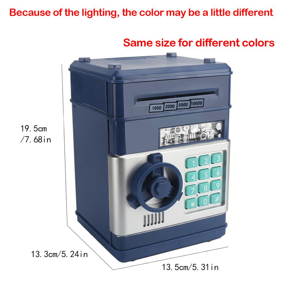 Kids Money Bank, Electronic Password Piggy Bank Mini ATM Cash Coin Money Box for Kids Birthday Toy for Children ATM Banks Box