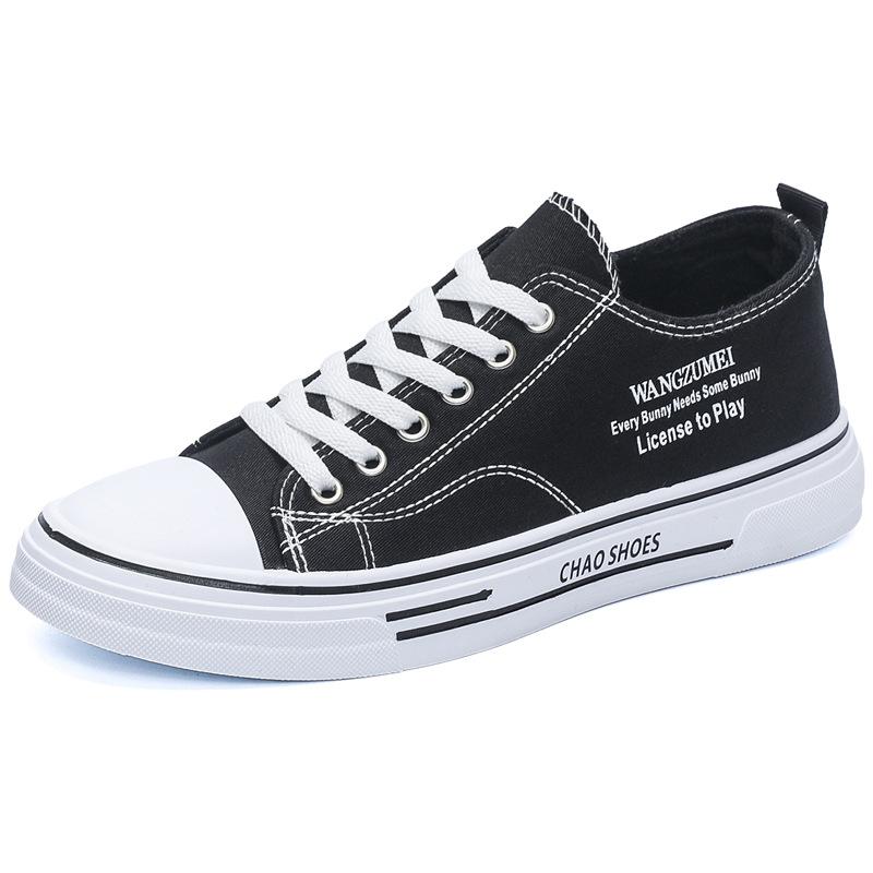 2025 осень новые мужские парусиновые туфли в гонконгском стиле дышащие мужские туфли модные универсальные трендовые повседневные туфли в студенческом стиле