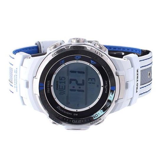 Casio Pro Trek Tough Solar Gray Мужские цифровые повседневные солнечные часы с доставкой за границу Casio PRW-3000G-7D