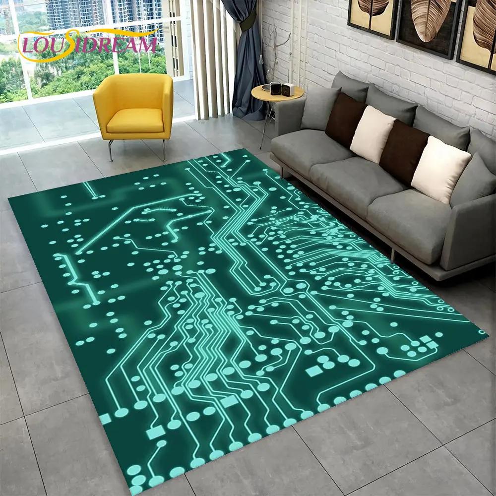 Чип-плата, 3D-коврик, ковер для дома, гостиной, спальни, дивана, игровая комната, коврик для декора, детский игровой нескользящий напольный коврик