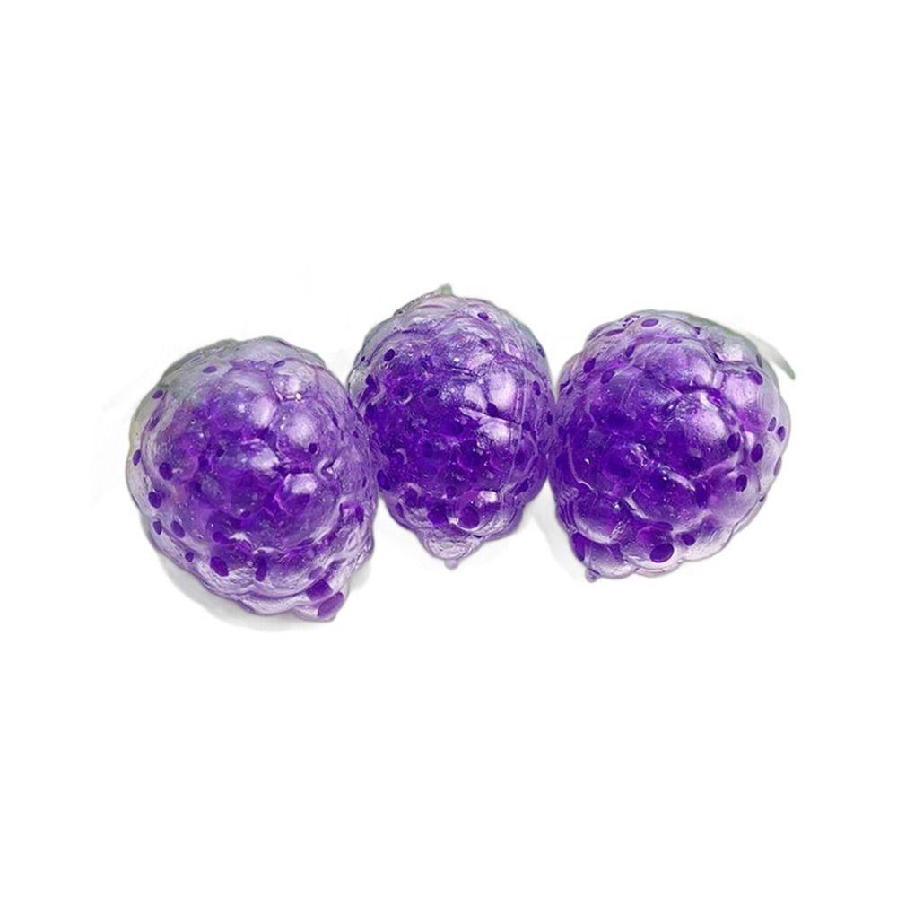 1pc Squishy Texture Fruit Squishy Stress Balls Strawberry Fidget Toys New Dough Ball  Sensory Play