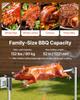 Rotisserie Grill, AC220-240V 8 Level Height Electric Rotisserie Grill Kit, BBQ Grills Rotisseries Kit with 60 kg Load Capacity, 38W Motor, Stainless