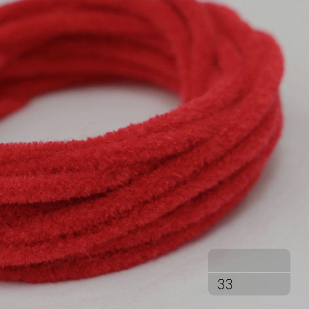 Colored Wool Handmade Twisted Rod Plush Handmade Chenille Stem  Puppy Toy