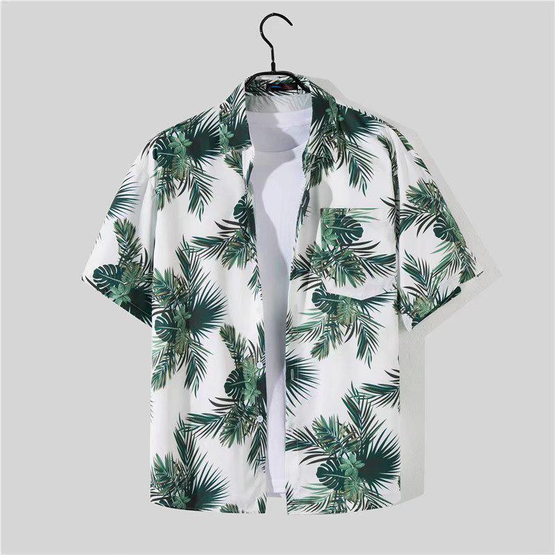 Men's Hawaiian Vacation Beach Shirt and Shorts Set