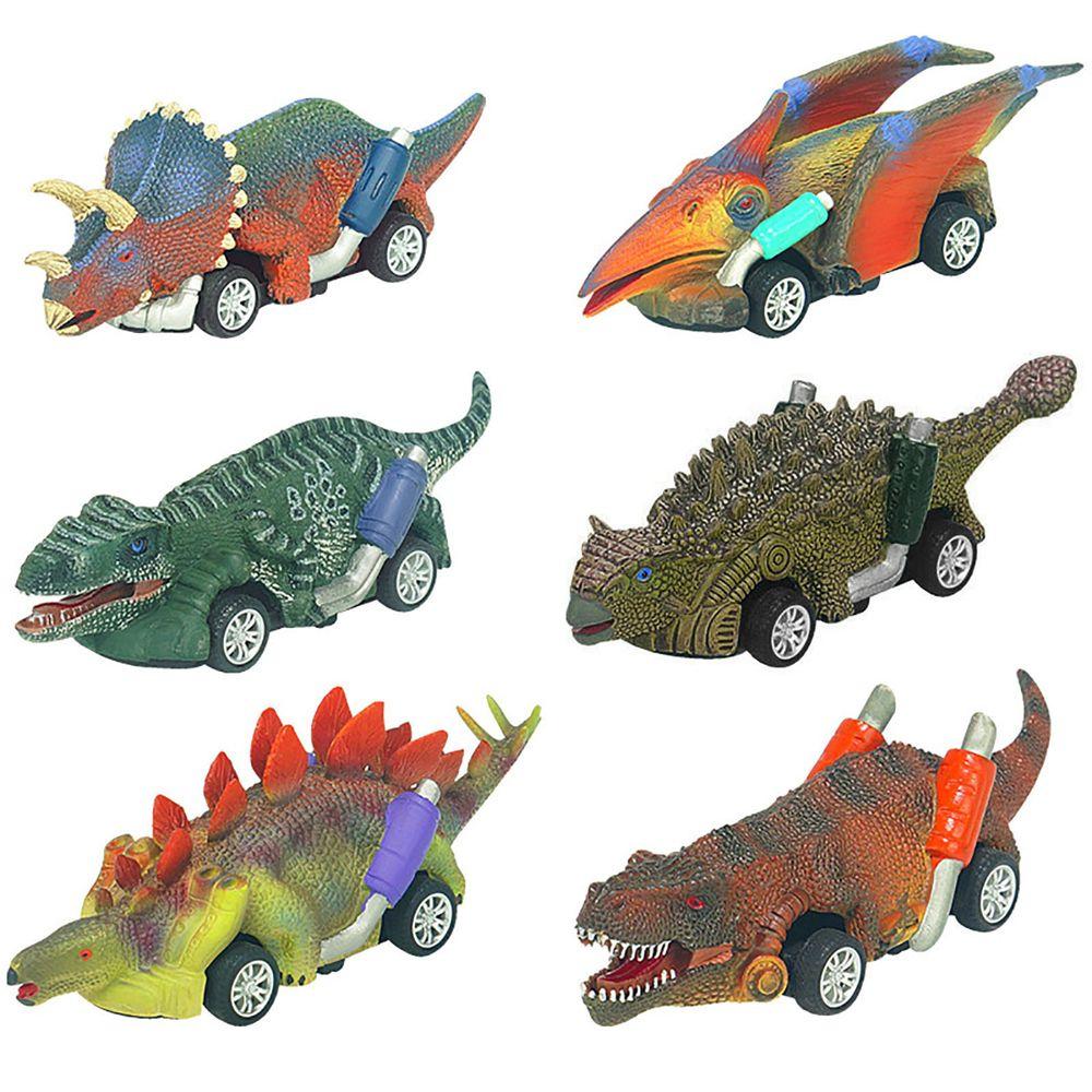 T-Rex Dinosaur Model Toys Four Wheel Pull Back Dinosaur Model Dino Toy Pull Back Car Dinosaur Toy
