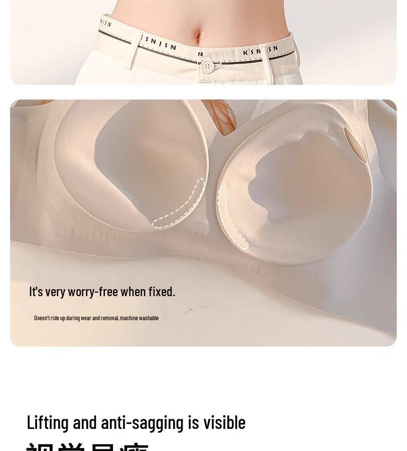 Seamless Full Coverage Lift Bra: Large Bust Support, Anti-Sagging, Shaping, Thin Summer Wear.