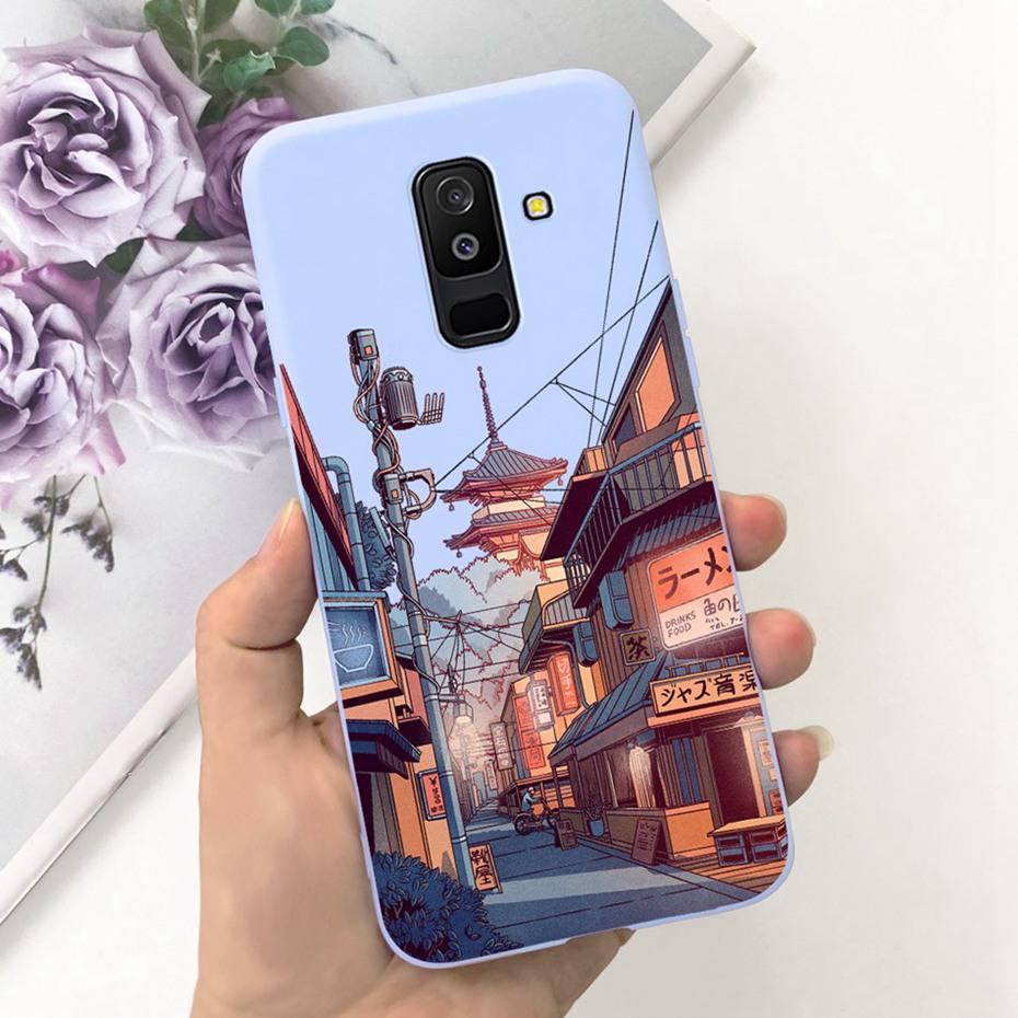 Модный чехол для Samsung Galaxy A6 Plus 2018 Мягкая силиконовая ТПУ задняя крышка для Samsung A6 2018 A 6 A6+ A6plus Чехлы для телефона