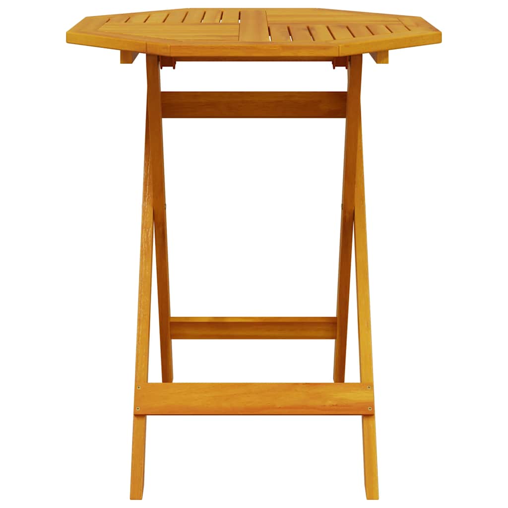 Folding Garden Table Ø70x75 cm Solid Acacia Wood