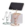 Metal Cellphone Stand Holder for Tabletop Antislip Mobile Holder Lazy Bracket Organizer Storage for Cellphone Display