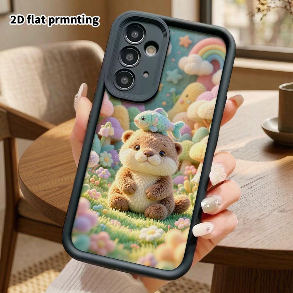 Phone Case: 2D flat, suitable for Samsung Galaxy A34 A35 M05 M06 S20 S22 S21 FE Plus 5G protective case, Mushroom Forest, perfect Christmas and Hallow