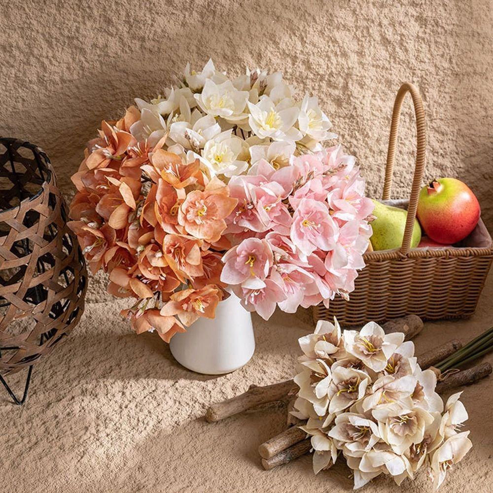 Роскошный шелковый цветок нарцисса Элегантный искусственный цветок Искусственный букет нарциссов Декор для сада на открытом воздухе