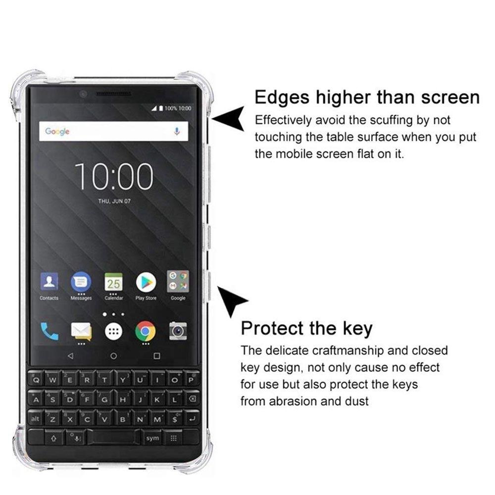 EUCAGR Для Blackberry Keyone Key 2 Two BBF100 Чехол Прозрачный ТПУ Силикон Подушка Безопасности Мягкая Задняя Крышка Чехол для Blackberry Key one Two