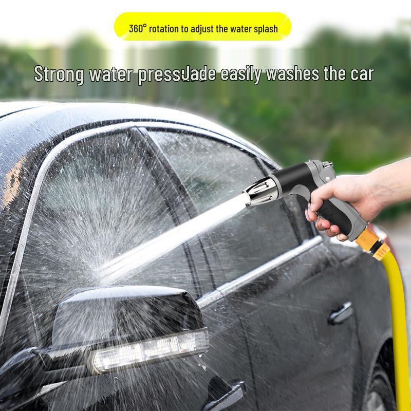 High-Pressure Water Gun with Rubber-Coated Handle for Car Washing & Garden Watering