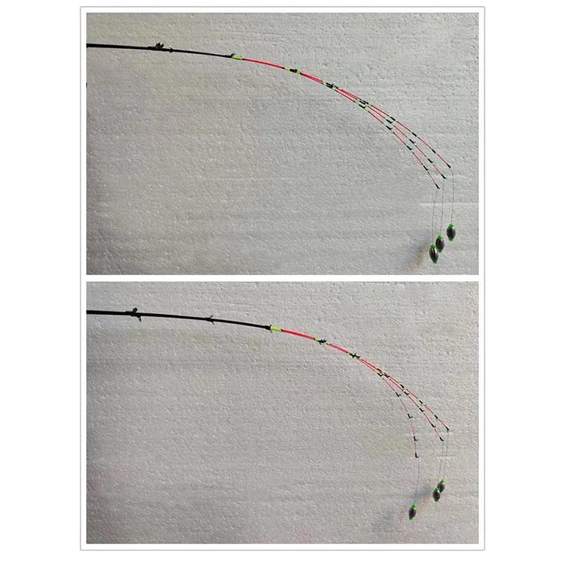 55cm HalfTitanium Alloy Raft Tip Flexible Rod Tip for Night Fishing Raft Repair Refit Replacement Fishing Tackle Pole Accessorie