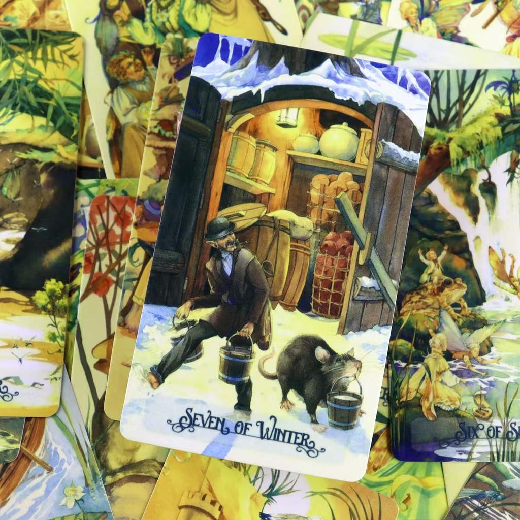 Викторианское Таро Фей, Викторианское общество фей с этой прекрасно иллюстрированной колодой из 78 карт на основе RWS 10,3*6 см