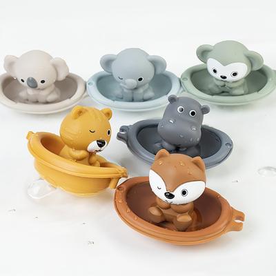 Складывающиеся лодочки для купания для малышей, для игр в воде, лодочки для купания с животными, складывающиеся лодочки с куклами, сенсорные игрушки для купания для младенцев, время для купания родителей и детей