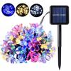 7m IP65 Waterproof Sakura Fairy Solar 50LEDs String Lights Garden Party Decor