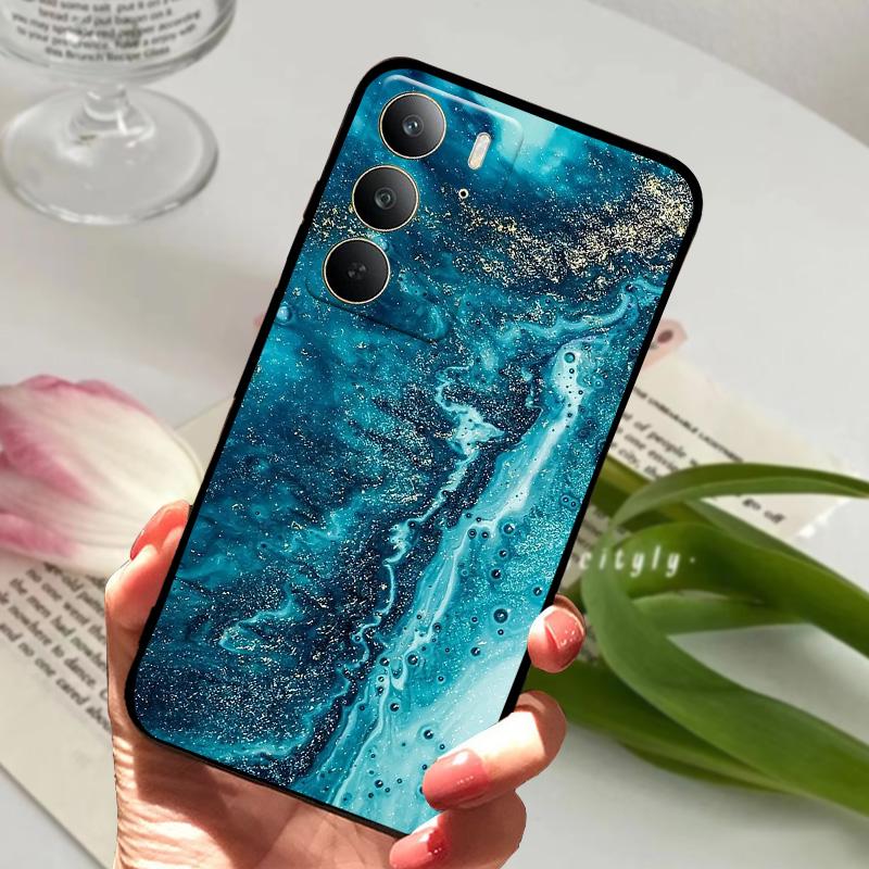 Чехол для Realme C75 4G Милый Ударопрочный Мягкий Силиконовый ТПУ Защитная Крышка для Линзы Телефона Для OPPO REALME C65 4G C67 5G Бампер Fundas