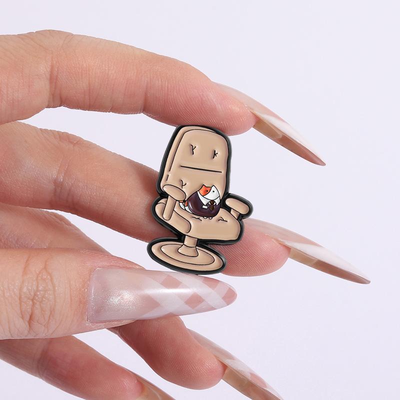 Cartoon Cat in Suit On Sofa Enamel Pin Boss Kitten Cute Animal Metal Brooch Lapel Backpack Badge Fashion Jewelry Gift for Friend