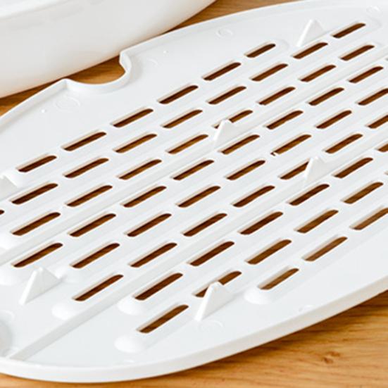 Steamed Fish Plate with Transparent Cover Microwaveable Fish Steamer Pan Cooking Dish for Home Kitchen