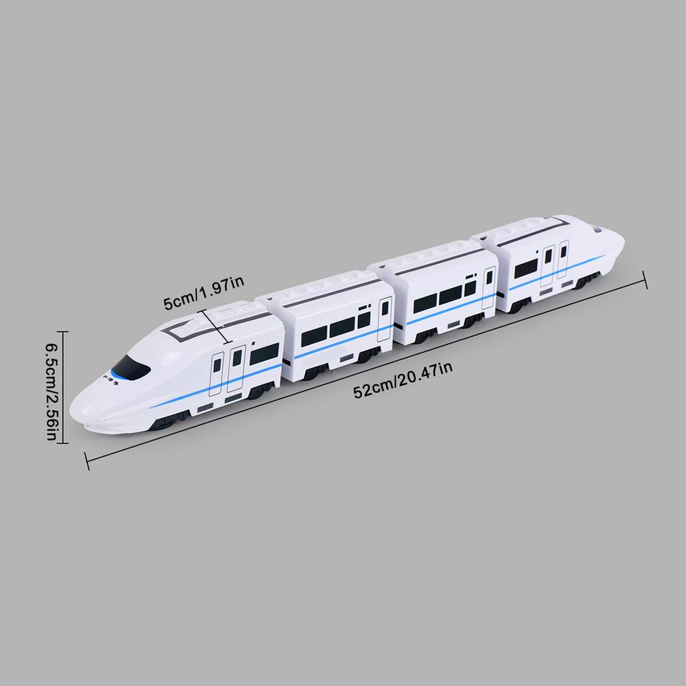Электрический поезд с огнями и звуками, высокоскоростной игрушечный поезд для детей, развивающая игра, День Рождения, Рождество, в помещении, на улице, в саду