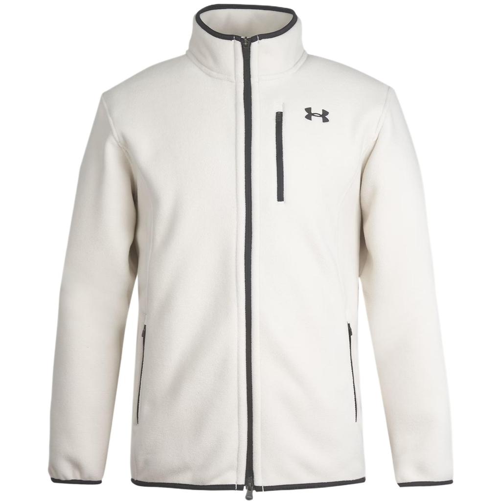 Under Armour Comfortable Classic Fashion Versatile Stand Collar Jacket Men Jackets Beige 1389308-279