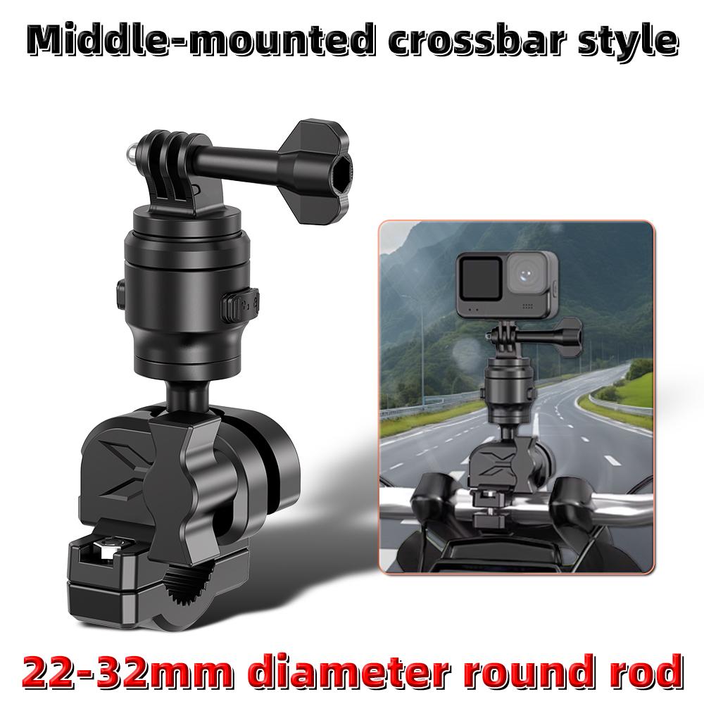 Motorcycle Bicycle Holder For GoPro 12 11 10 9 8 Handlebar Mirror Mount Bracket For ta360 X3 X4 DJI Action Camera Accessories