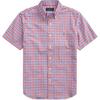 Рубашка с коротким рукавом Polo Classic Plaid Oxford для мужчин 710842645-004