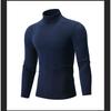 Men S Half Turtleneck Knit Sweater Solid Color Casual Spring Autumn