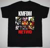 НОВАЯ Ретро-футболка KMFDM в подарок фанату Черная Все размеры Унисекс