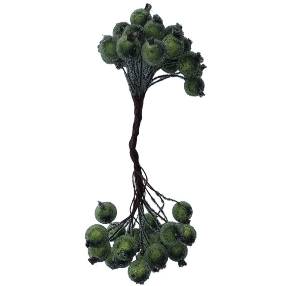 5 пучков гибких ягод, букет, тычинки, двойные головки, мини-искусственные фрукты, свадьба