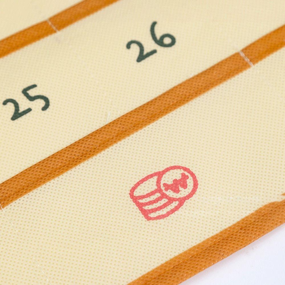 Numbered Wall Mounted With Pockets Hanging Storage Bag Calendar Bag Chart Holder Wall Decor