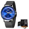 LIGE Luxury Ladies Watch Women Waterproof Rose Gold Steel Strap Women Wristwatch Top Brand Bracelet Clocks Relogio Feminino