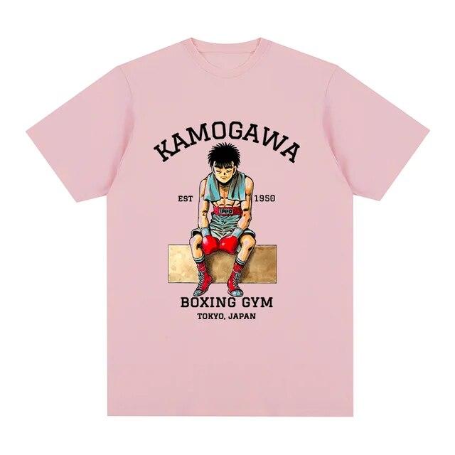 Винтажная футболка Hajime No Ippo KBG Design, забавная хлопковая футболка унисекс с аниме Makunouchi, новая футболка, женские топы