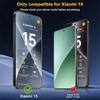 3 шт. Полное покрытие закаленное стекло для Xiaomi 15 Чехол Дружественный Xiaomi 15 14 Mi 13 5G Xiaomi15 Xiaomi14 Xiaomi13 HD Защитная пленка для экрана