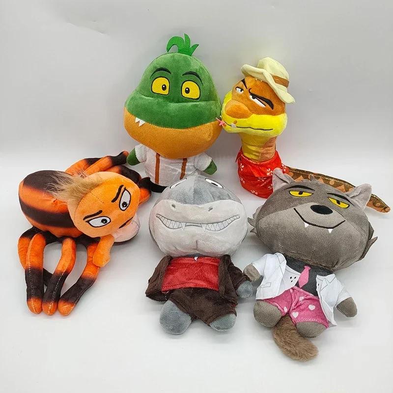 The Bad Guys Plush Toys Mr Snake Piranha Wolf Shark Tarantula Soft Stuffed Dolls Plushies Figure Peluche Pillow Christmas Gifts