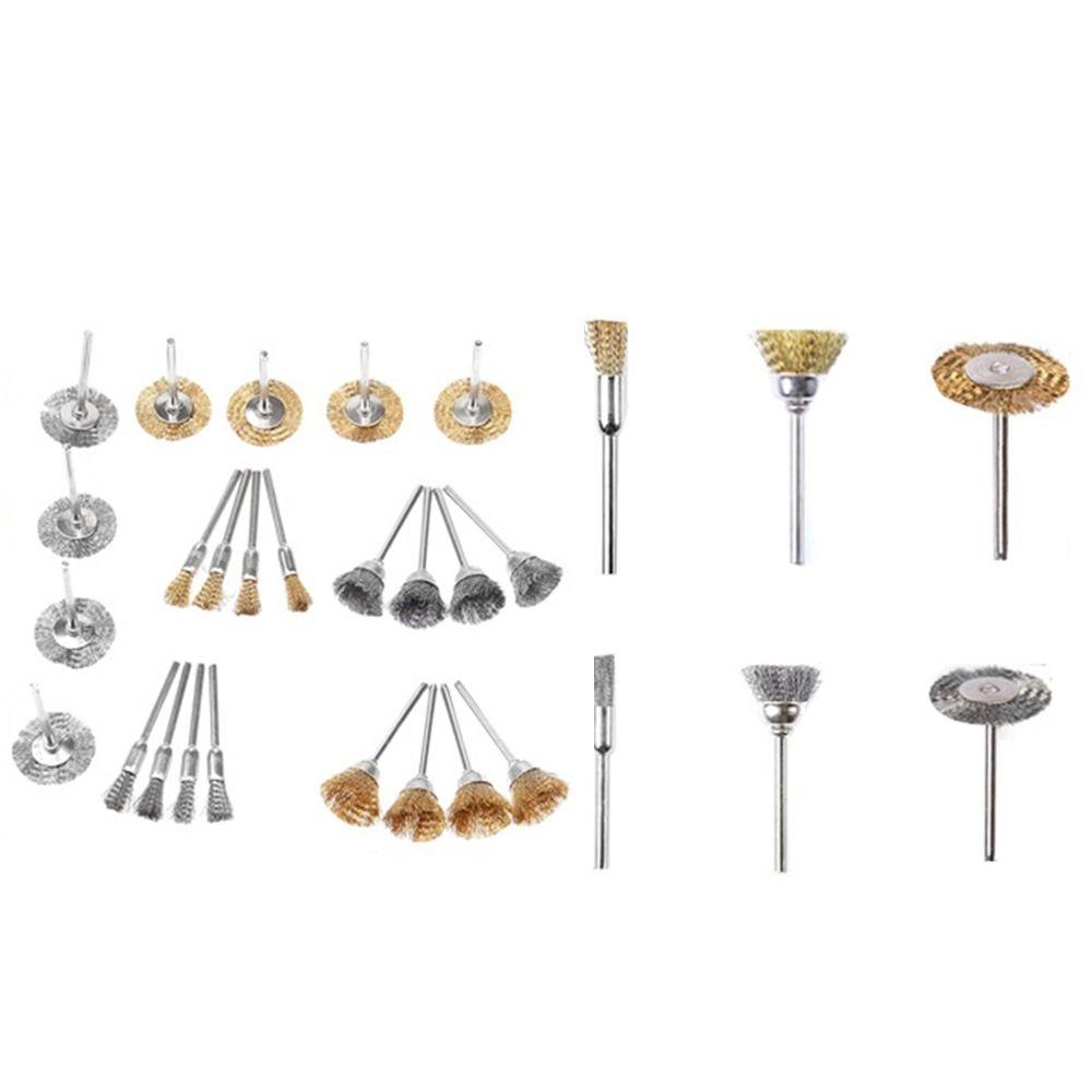 Accessories Electric Rotary Tools Polishing Grinding Brass Brush Kit Wire Wheel Buffing Sanding