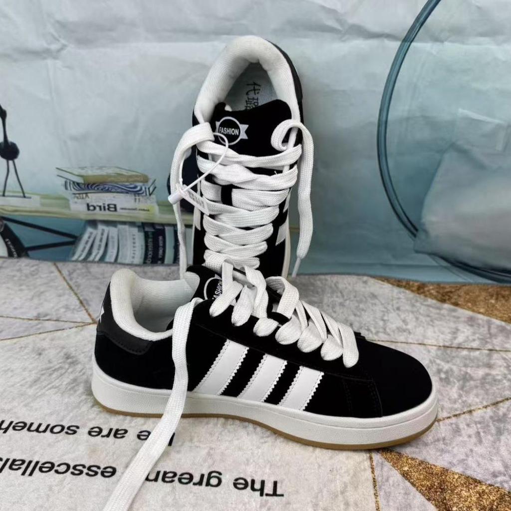 Трендовые мужские осенние подростковые низкие кеды в повседневном стиле с тремя полосками